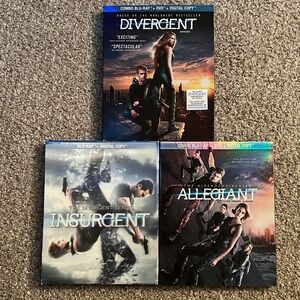 Divergent Series Blu-ray Set / Trilogy All 3 Films
